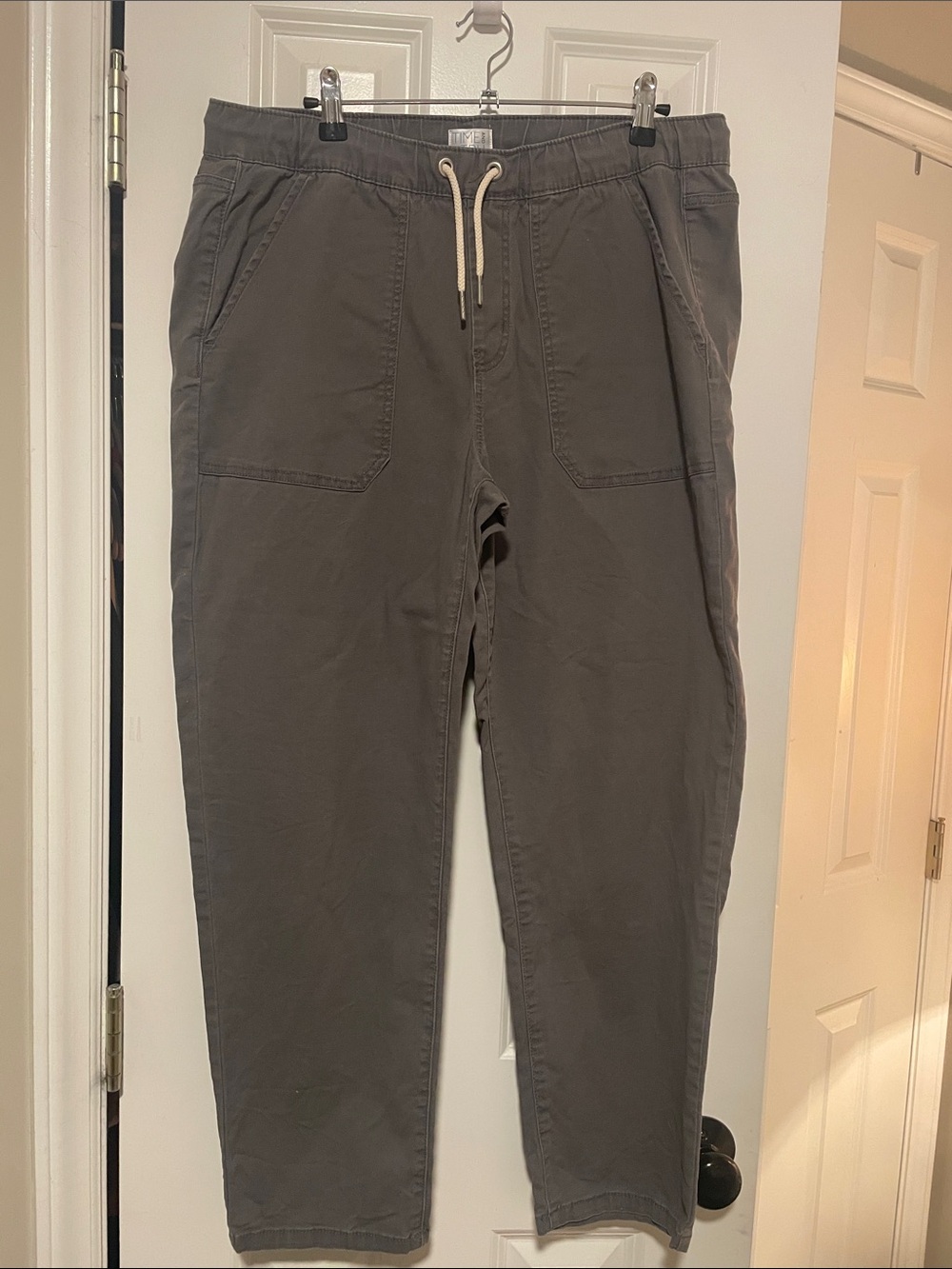 Women's Charcoal Drawstring Jogger Pants - Casual Everyday Wear